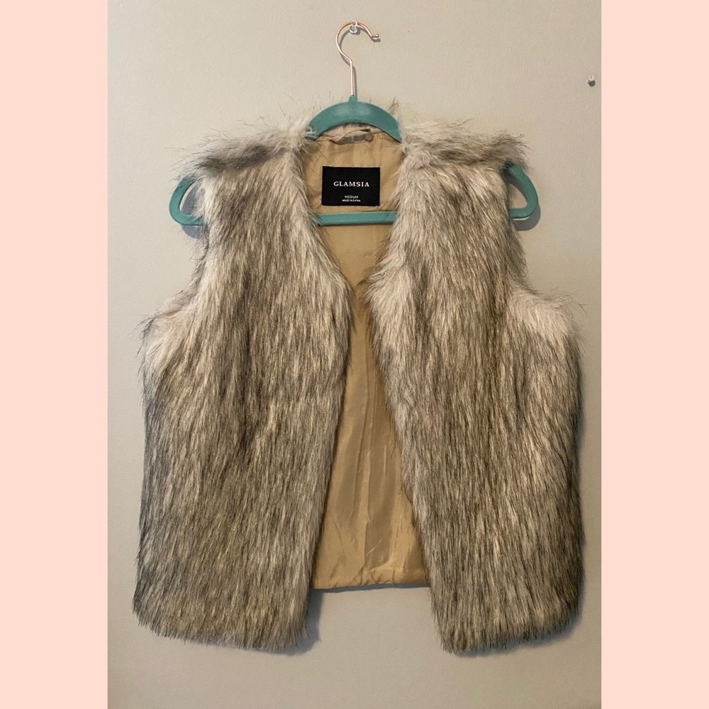 Glamsia Faux Fur Vest w. Pockets 🤎🐻
